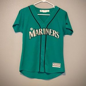 Mariners Women’s Teal Baseball Jersey